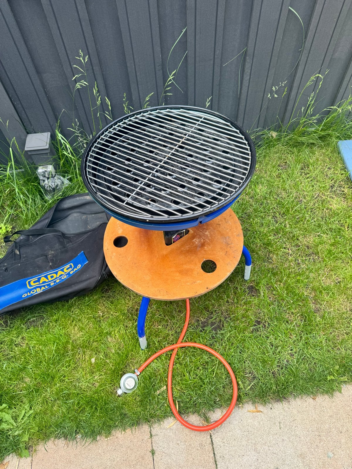 Cadac Global Grill 2 GO gasbarbecue met accessoires, Tuin en Terras, Gasbarbecues, Ophalen of Verzenden, Gebruikt
