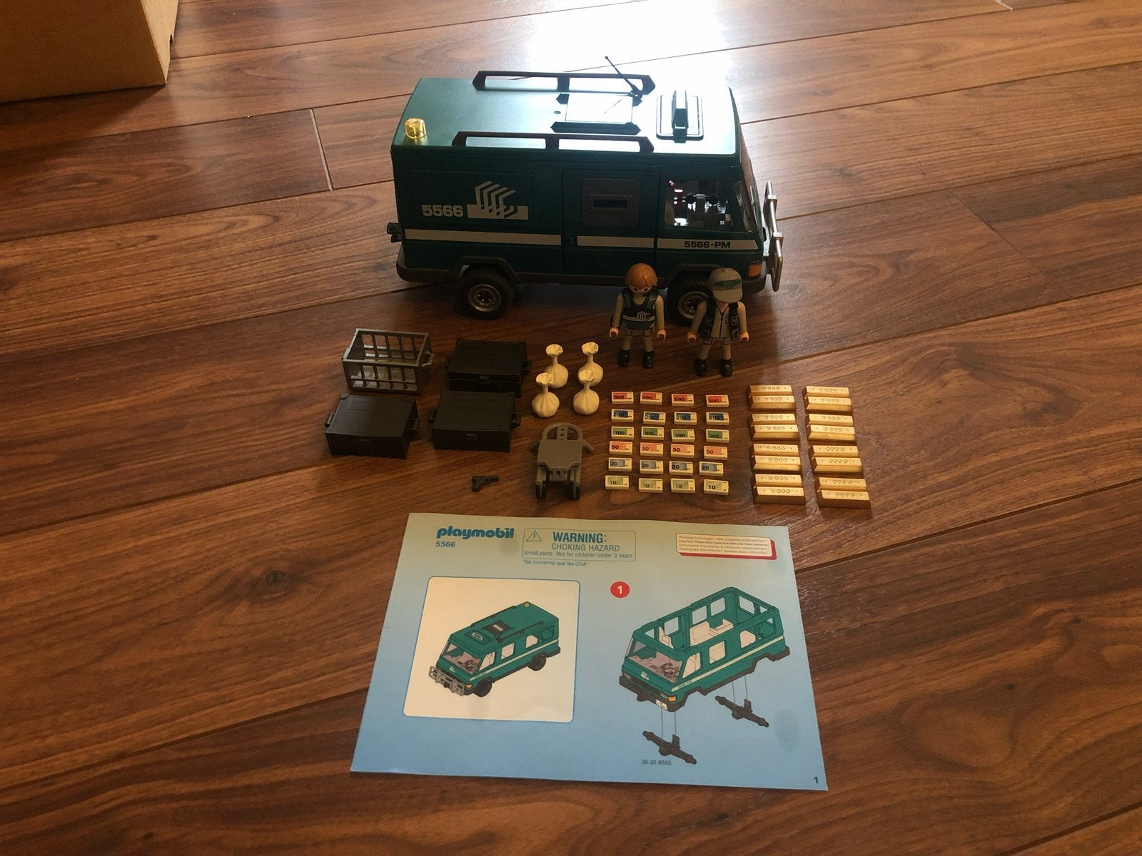 Playmobil Waardetransport 5566 - Compleet met Handleiding, Complete set, Voertuig, Ophalen of Verzenden, Zo goed als nieuw