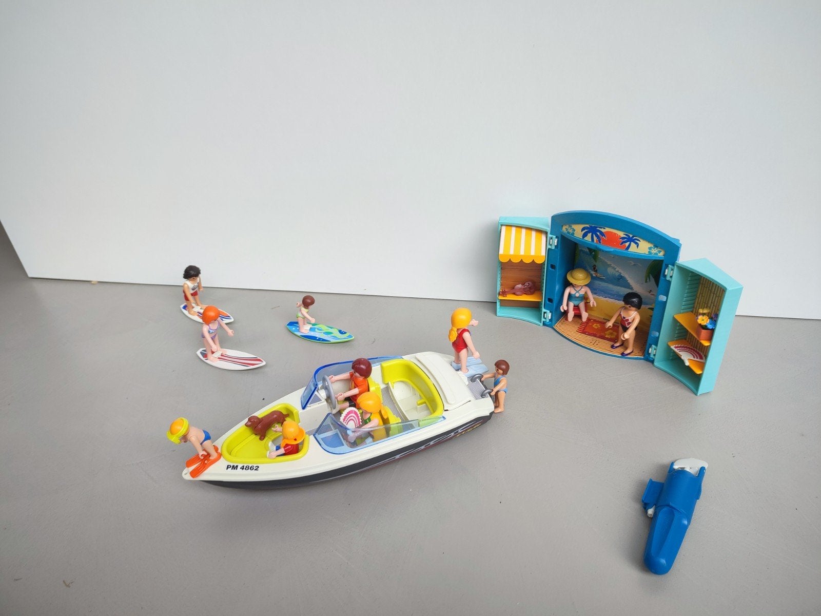 Surf set playmobil, Ophalen of Verzenden, Gebruikt, Complete set, Boot/Schip