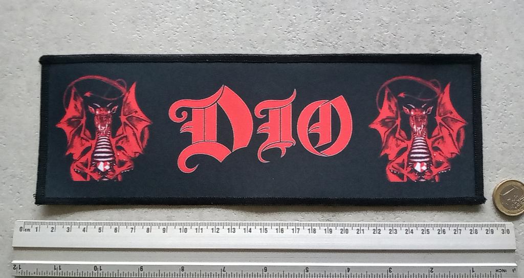 Dio vrij mooie printed Dragon xl strip patch 9.5 x 28 cm, Verzenden, Nieuw, Kleding