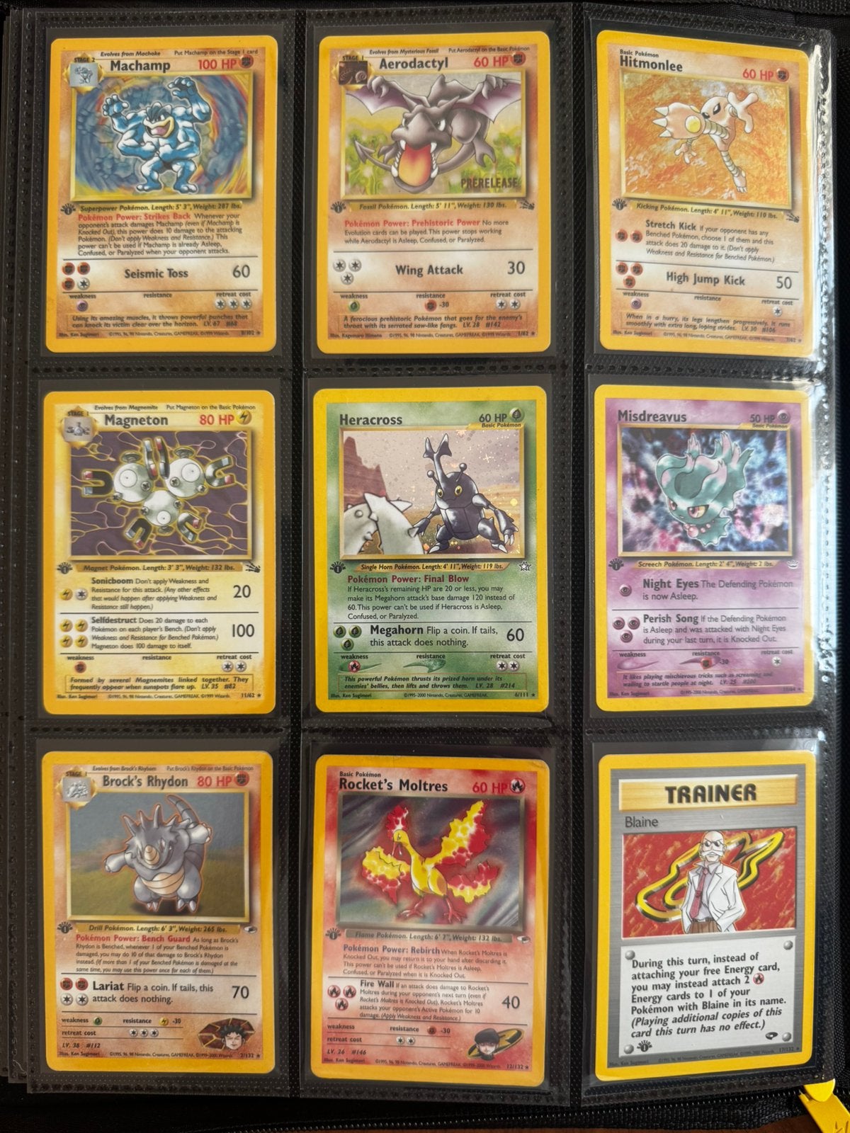 Pokemon 1st edition holo WOTC verzameling, Ophalen of Verzenden, Zo goed als nieuw, Meerdere kaarten, Foil