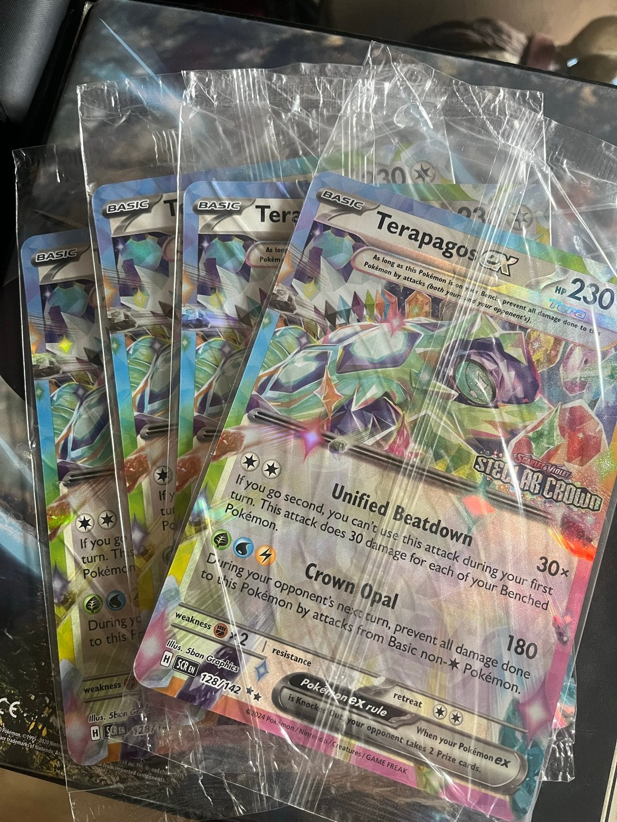 Terapagos ex Pokémon kaart (Sealed) JUMBO, Ophalen, Nieuw, Losse kaart, Foil