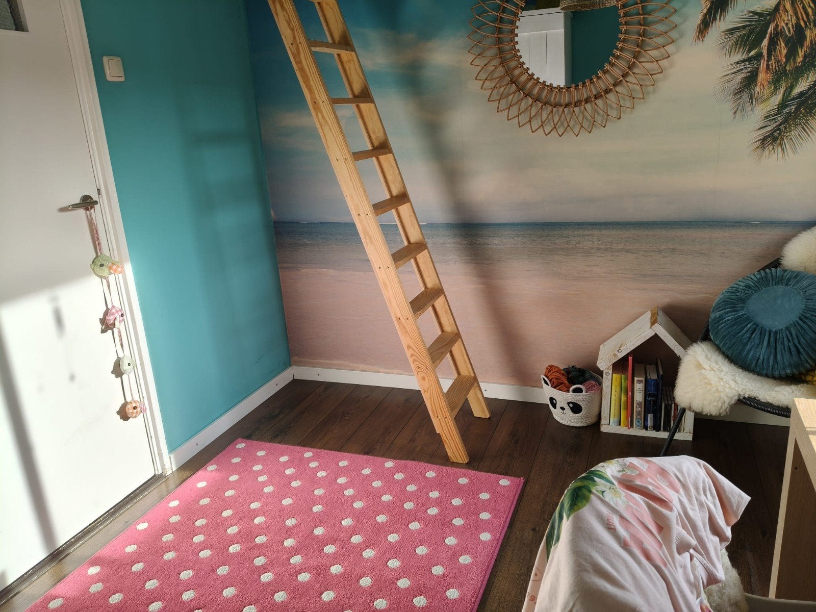 Vloerkleed, Kinderen en Baby's, Roze, Ophalen, Zo goed als nieuw, Kleed of Kussen