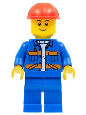 LEGO City cty0889 Blue Jacket with Diagonal Lower Pockets an, Kinderen en Baby's, Lego, Ophalen of Verzenden, Minifiguur, City
