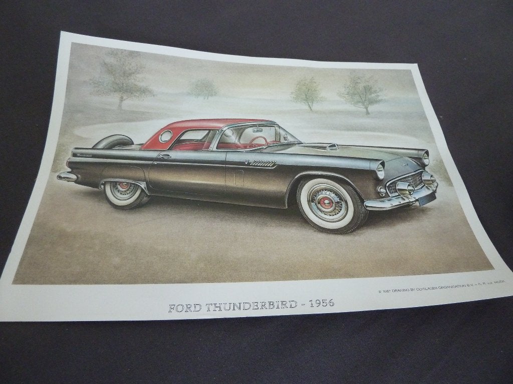 FORD THUNDERBIRD  30 cm. plaat, Ophalen of Verzenden, Zo goed als nieuw, 1940 tot 1960, Prent