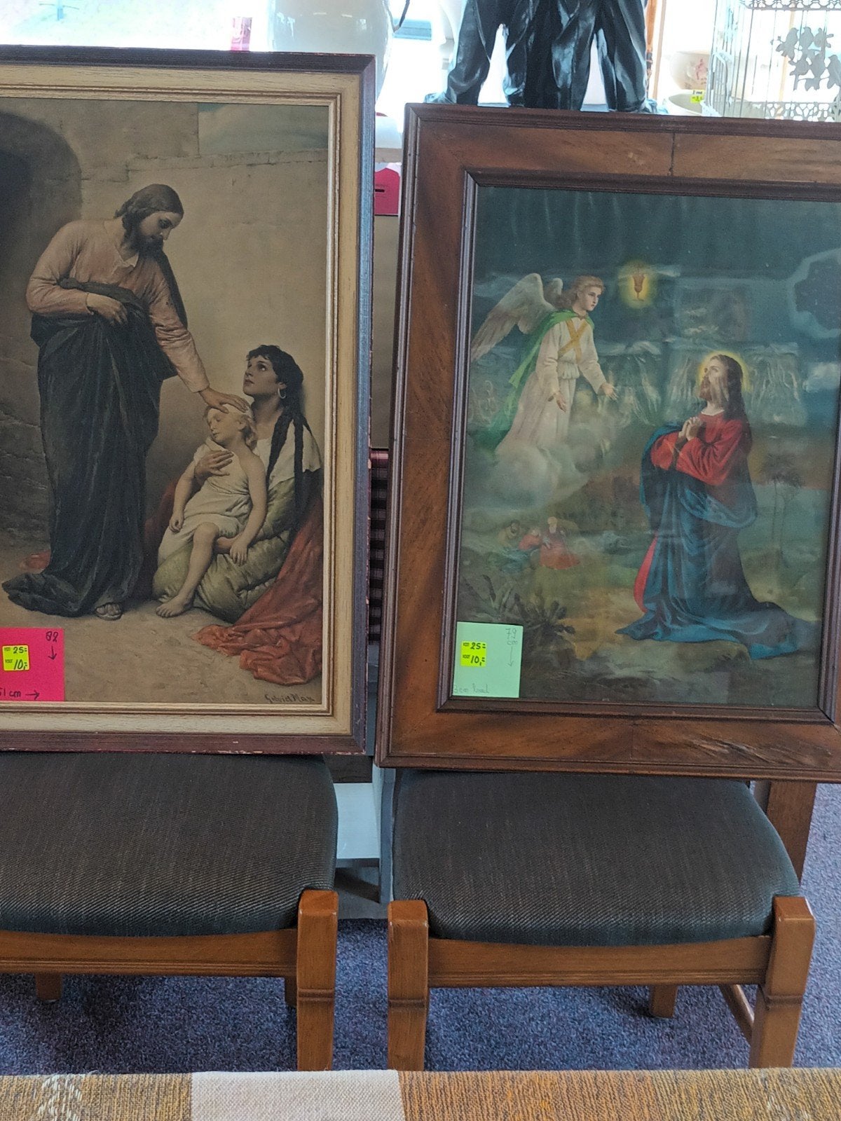 2 grote schilderijen uit een kerk, Antiek en Kunst, Ophalen, Klassiek, Portret of Personen