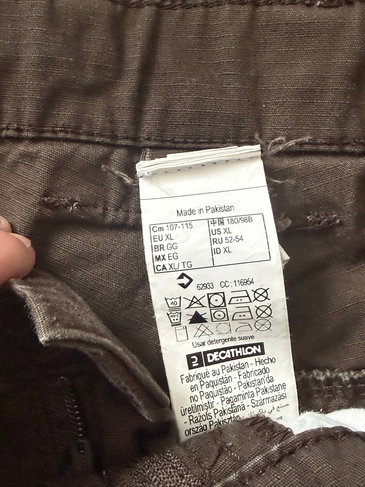 Decathlon Solognac Cargo Shorts XL - Bruin, Ophalen of Verzenden, Gedragen, Overige kleuren, Overige jeansmaten