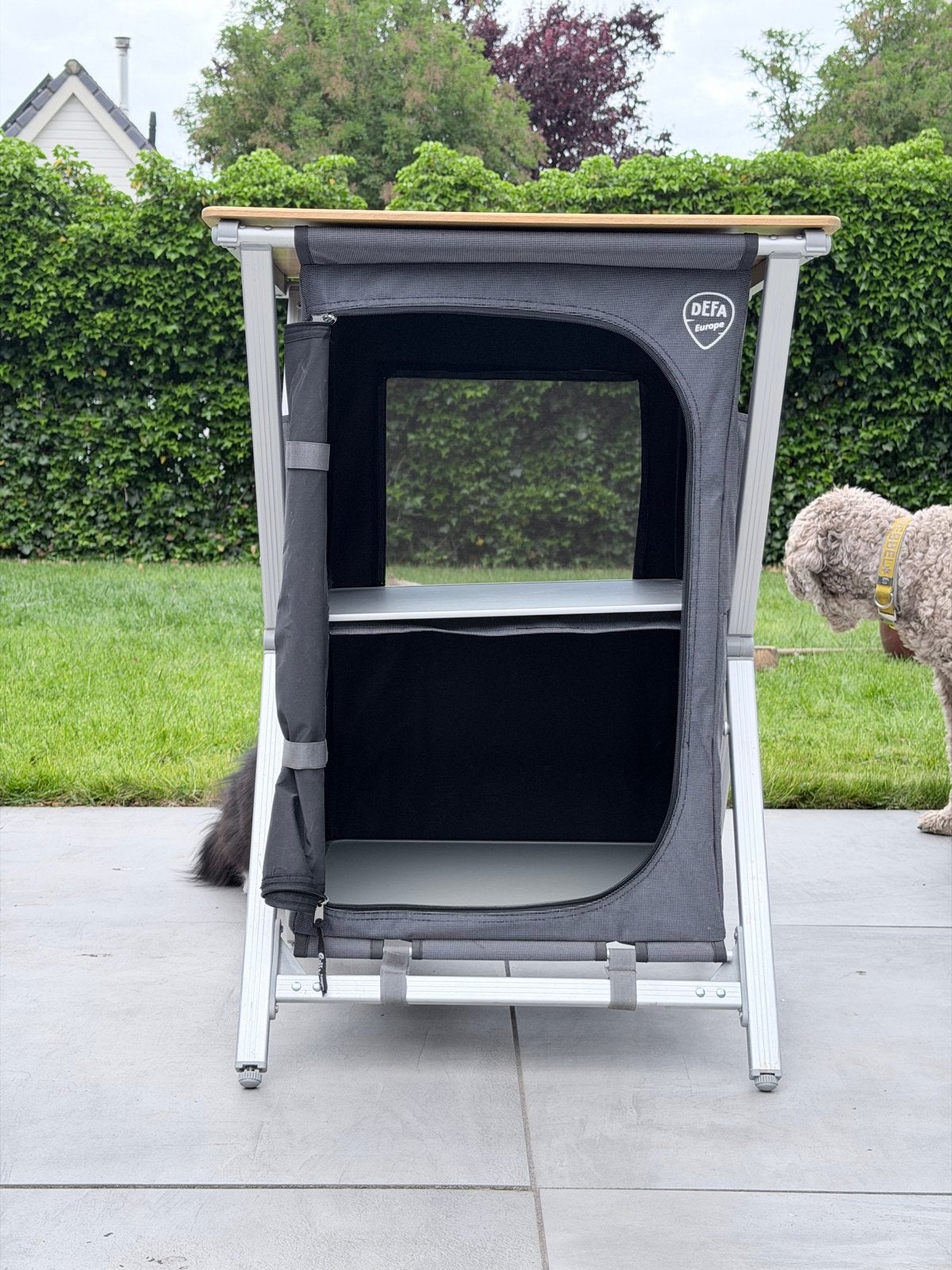 Mooie DEFA Easy Folding Campingkast met Bamboe Blad, Ophalen of Verzenden, Zo goed als nieuw