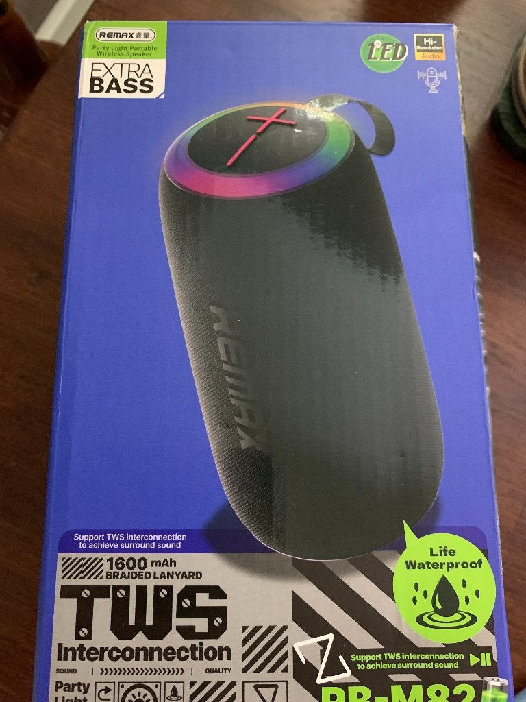 Remax PartyLight draadloze bluetooth speaker - Nieuw, Overige merken, Verzenden, Party speaker, Nieuw