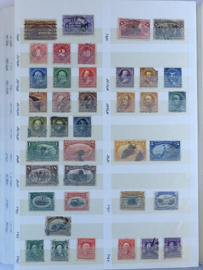 KLASSIEK/OUD WERELD in stockboek - o.a.leuk USA - (E761) 3/3, Ophalen of Verzenden, Buitenland