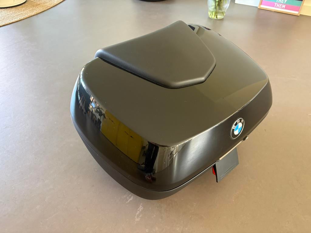 BMW topkoffer 49 L Zwart Storm Metalic ZGANW, Motoren, Ophalen of Verzenden, Zo goed als nieuw