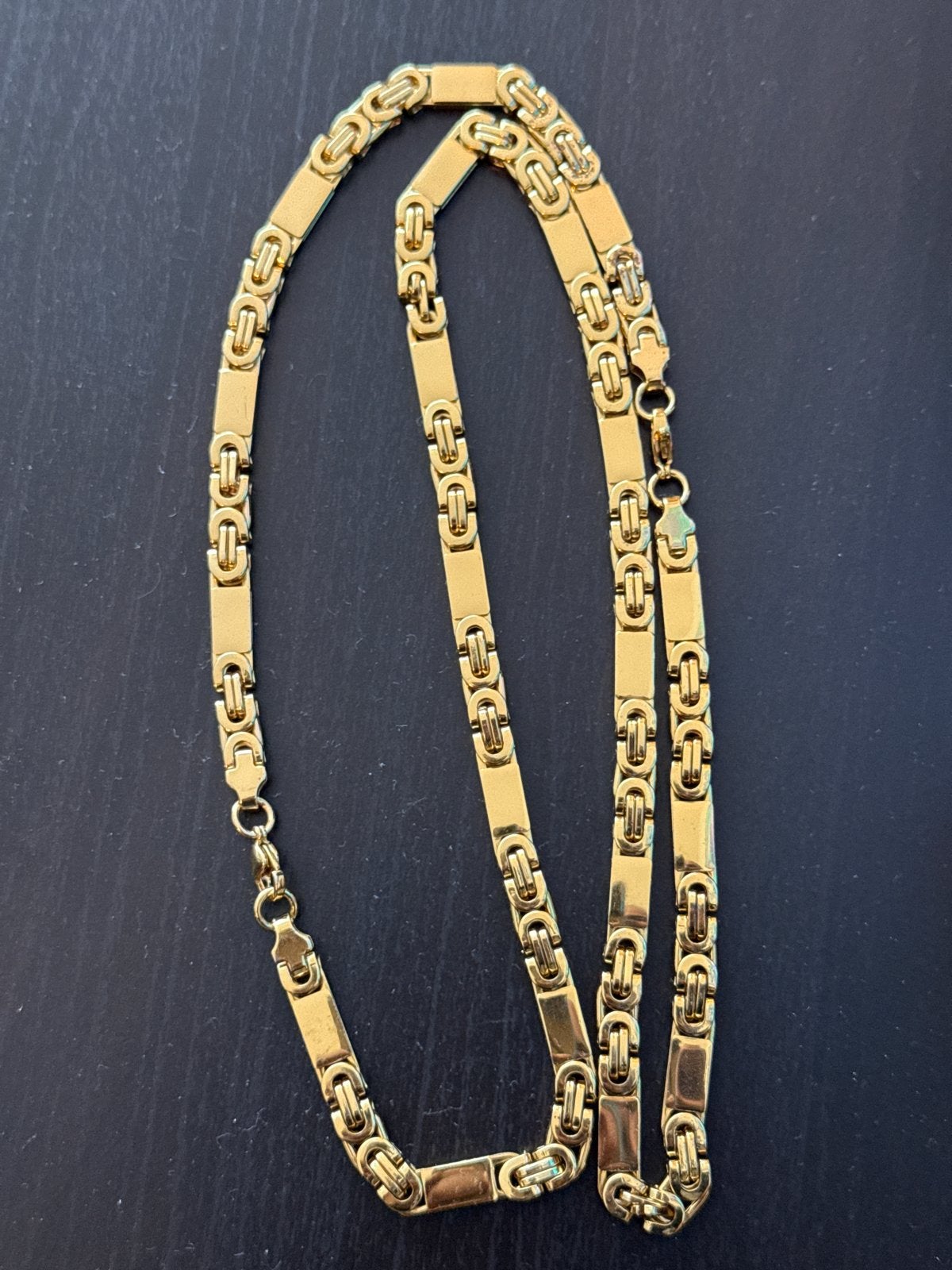 Steen - steel ketting - Koningsschakel, Ophalen of Verzenden, Gebruikt, Steen of Mineraal