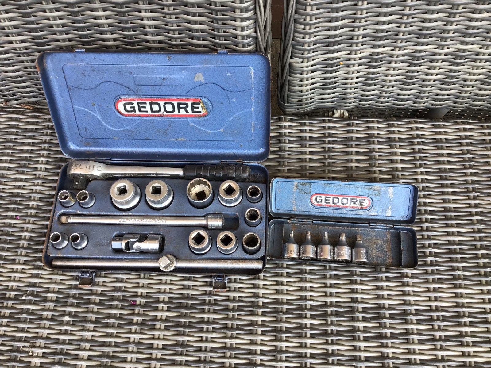 Gedore Doppenset met diverse maten en Facom dop, Ophalen of Verzenden, Gebruikt