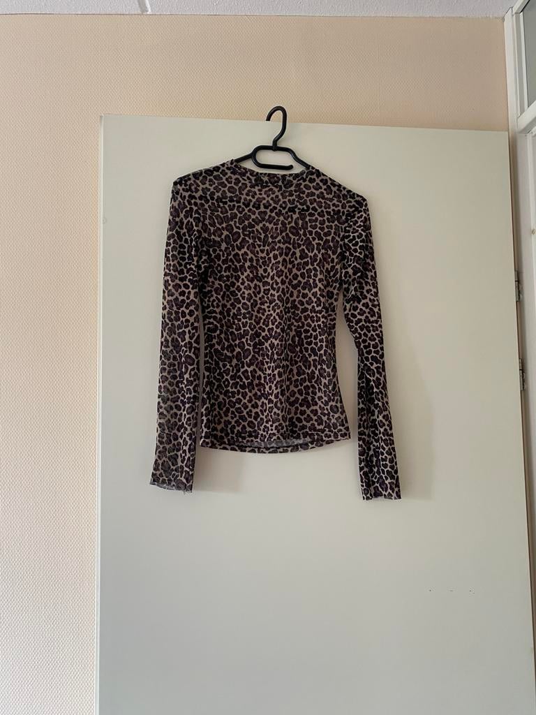 Stradivarius tijgerprint truitje, Kleding | Dames, Tops, Ophalen of Verzenden, Zo goed als nieuw, Bruin, Lange mouw