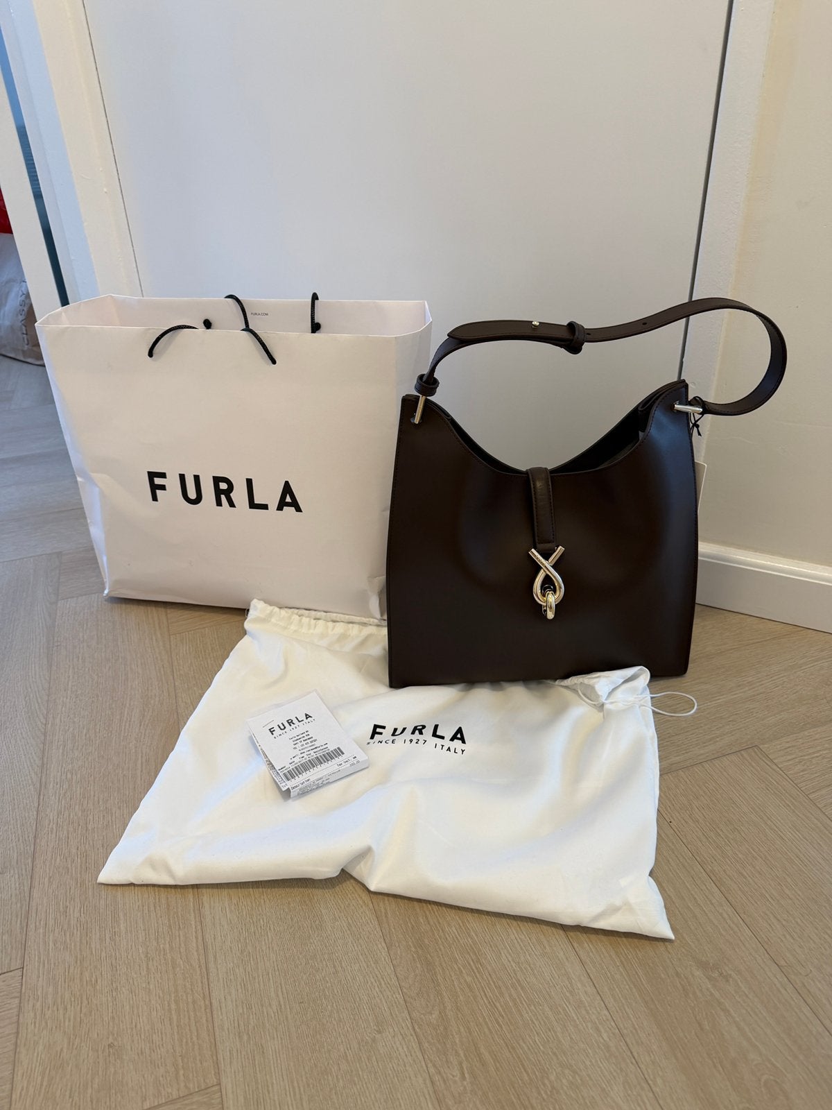 Furla tas bruin, Ophalen of Verzenden, Zo goed als nieuw, Bruin