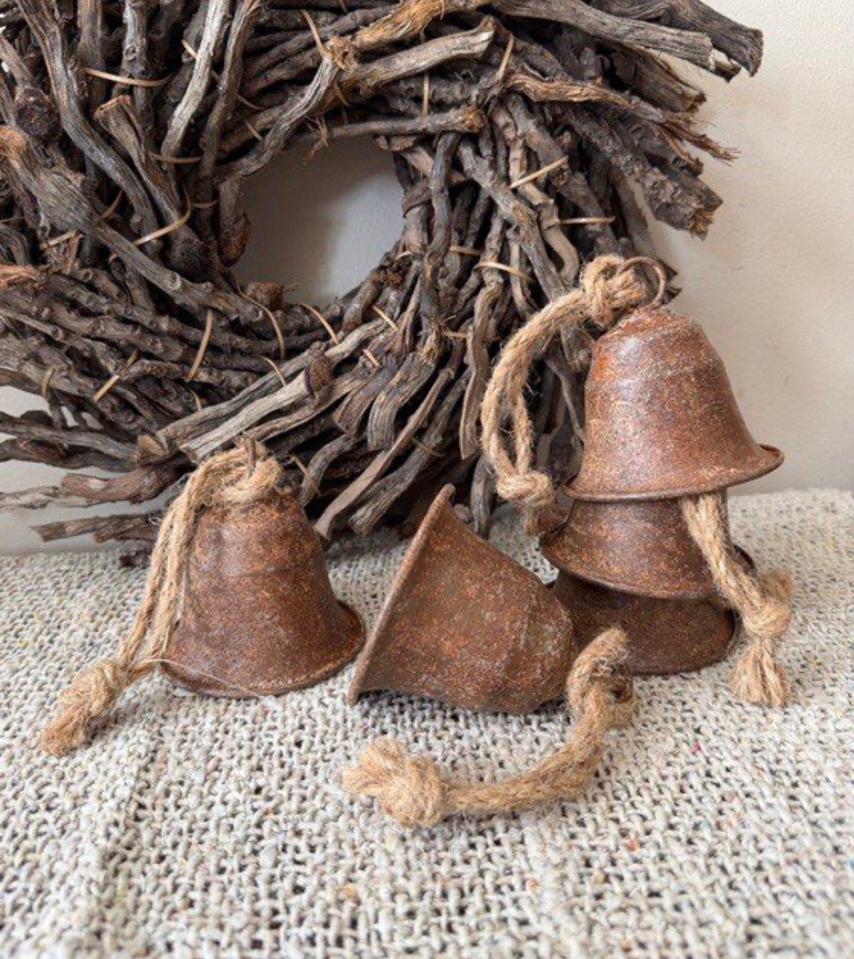 Leuk kleine roest belletjes - klokken aan touw, -, -, Nieuw, Ophalen of Verzenden