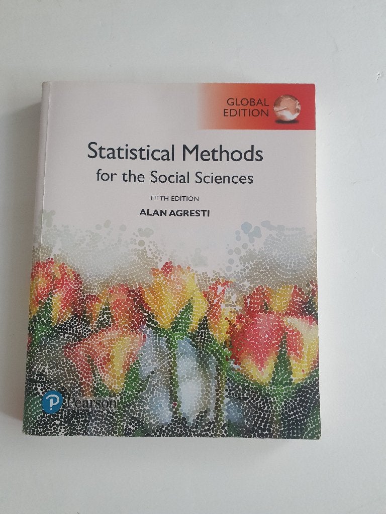 Statistical Methods for the Social Sciences - 5th Edition, Boeken, Alan Agresti, Zo goed als nieuw, Gamma, HBO