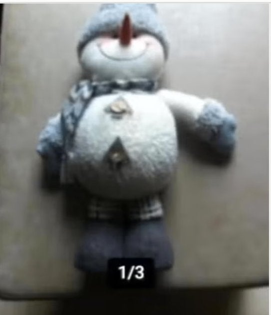 Kerst knuffel sneeuwpop hoogte 50 cm, Ophalen of Verzenden