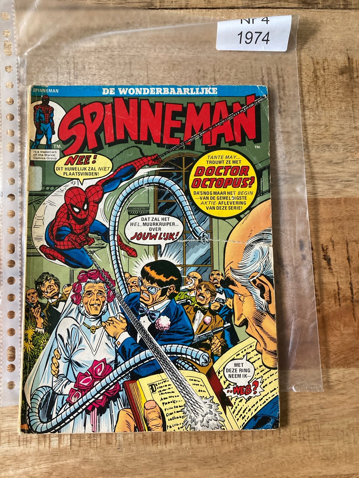 De Wonderbaarlijke Spinneman Nr. 4 - 1974, Boeken, Eén stripboek, Ophalen of Verzenden, Gelezen