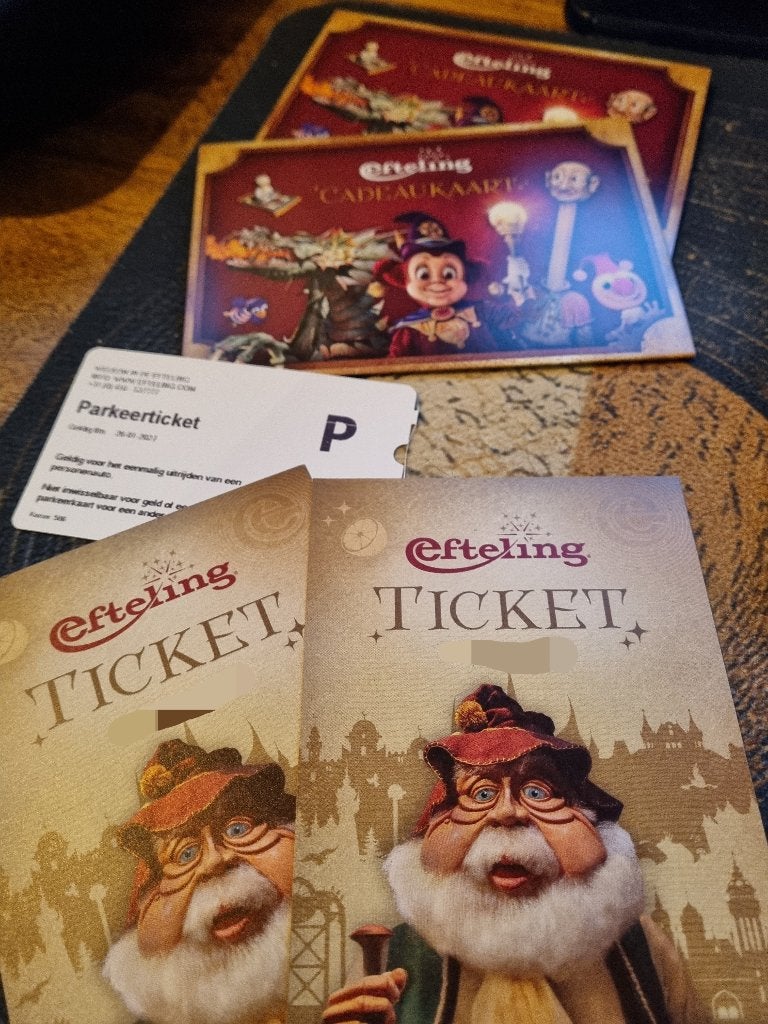 Tickets Efteling + Extra's, Tickets en Kaartjes, Twee personen, Ticket of Toegangskaart