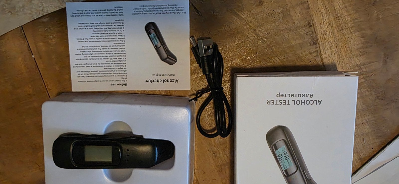 Draagbare alcohol tester, Ophalen, Nieuw