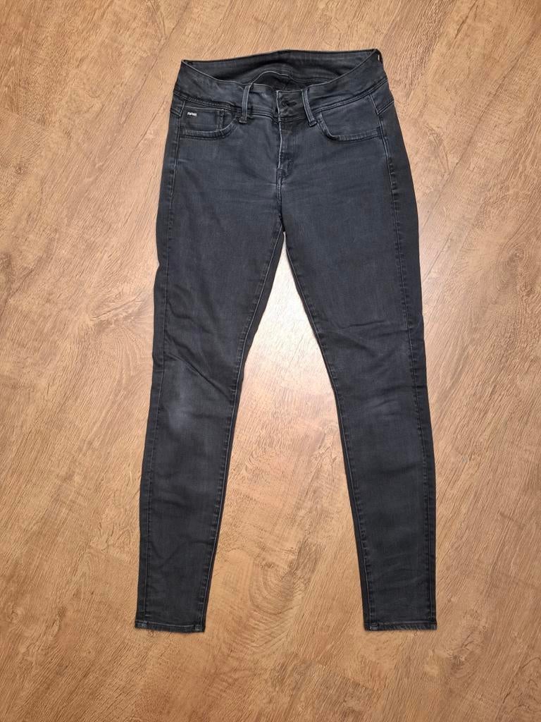 G-star Lynn mid skinny 31/32 zwart, Zwart, Ophalen of Verzenden, Zo goed als nieuw, W30 - W32 (confectie 38/40)