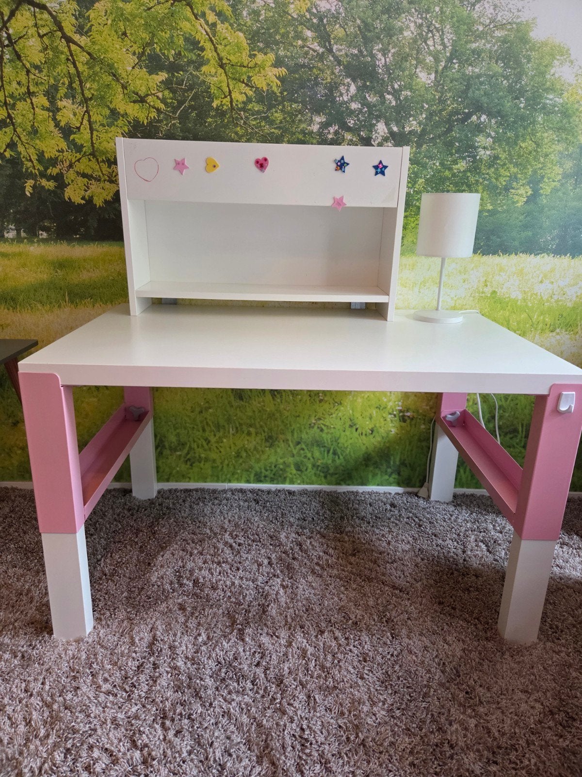 roze Pahl bureau ikea, Ophalen, Gebruikt