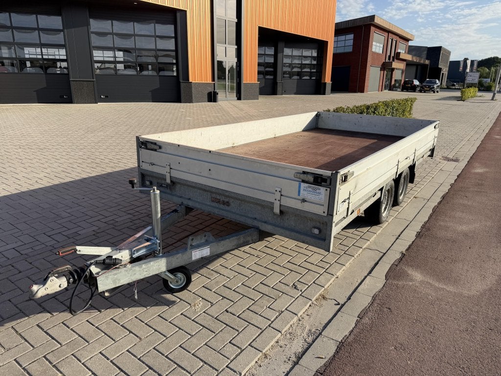 Hulco Plateauwagen tandemasser 3.0T 405x203x30cm 2.950,- ex, Gebruikt