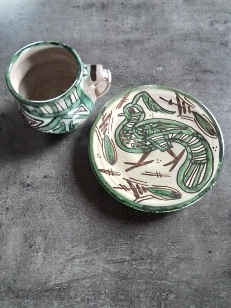 Punter schaaltje en kom, Ophalen of Verzenden