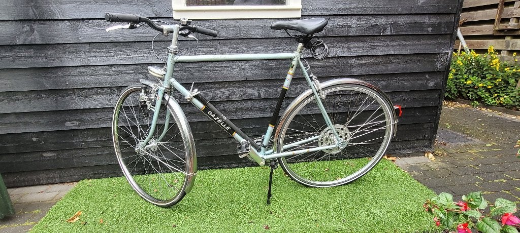 Racefiets Gazelle, Fietsen en Brommers, Fietsen | Racefietsen, Gebruikt, Gazelle, 15 tot 20 versnellingen, 28 inch, Velgrem, Staal