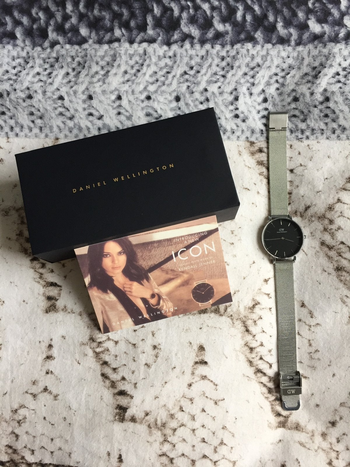 Zilveren Daniel Wellington horloge classic zwarte dial, Ophalen of Verzenden, Nieuw, Staal, Overige merken