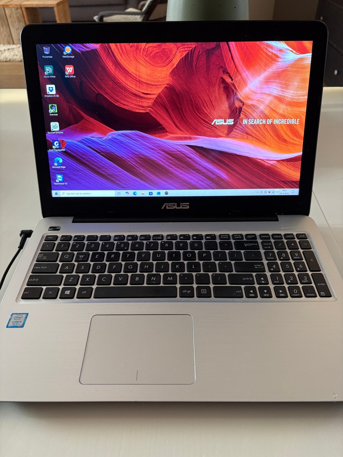 ASUS R558UA-DM750T Laptop - Intel Core i3, 4GB RAM, Computers en Software, Windows Laptops, Ophalen, Gebruikt, HDD, 2 tot 3 Ghz
