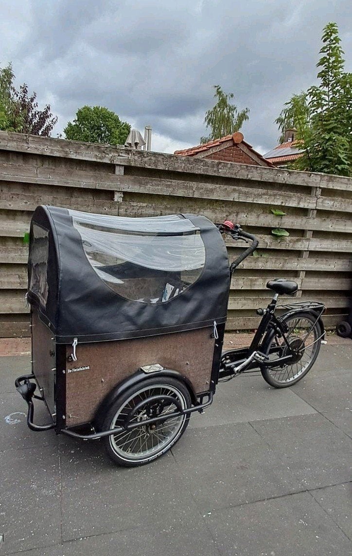 Elektrische Bakfiets - Merk *Fietsfabriek met Huif, Ophalen, 4 kinderen of meer, Gebruikt, Huif