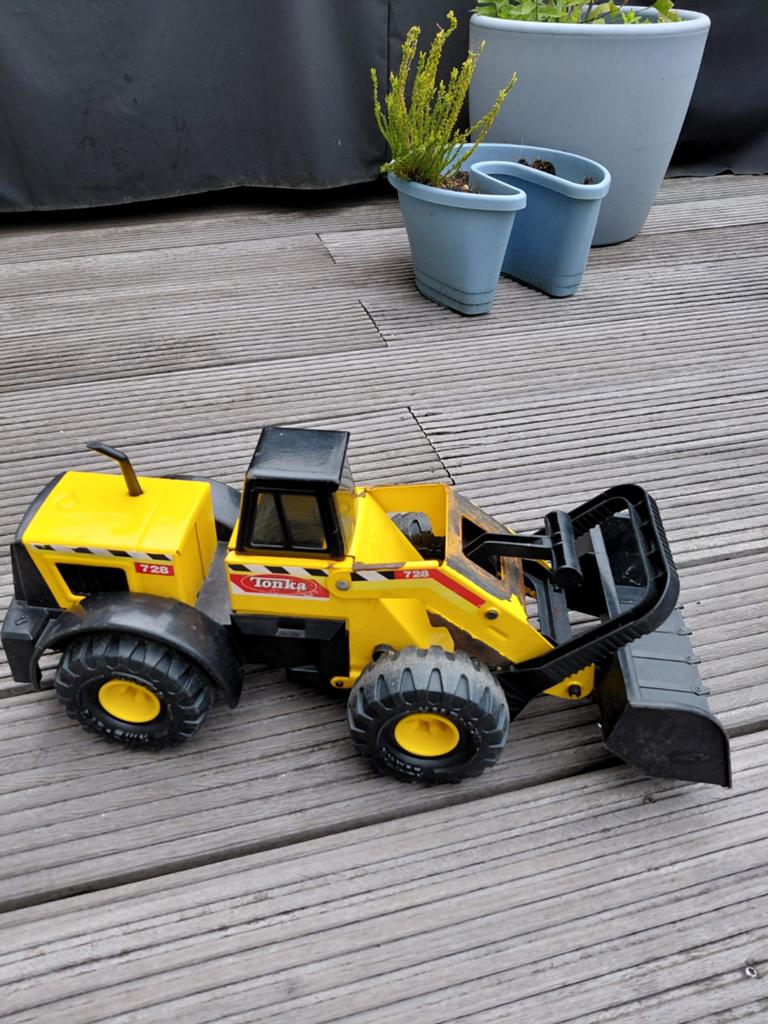 Front loader tonka, Kinderen en Baby's, Speelgoed | Speelgoedvoertuigen, Ophalen of Verzenden, Gebruikt