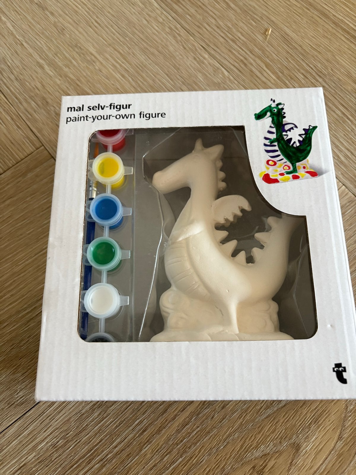 Nieuw: Knutselset Draak om zelf te beschilderen, Fantasie, Nieuw, Meerkleurig, Ophalen of Verzenden