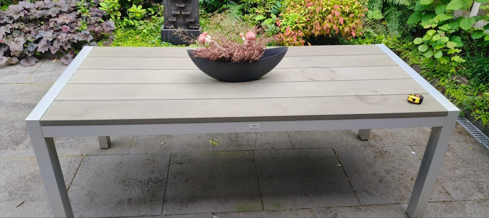 Tafel Aluminium Composiet 200cm, Ophalen, Gebruikt, Rechthoekig, Aluminium