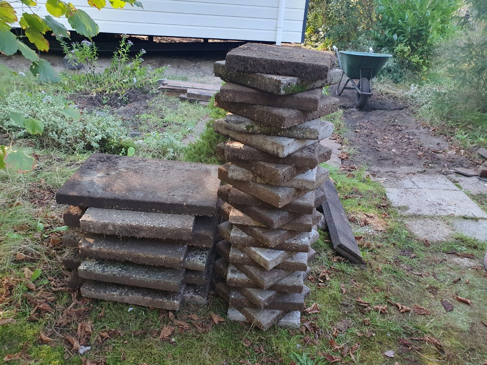 Gratis stenen bv. 60x40 en 30x30 en sierstenen., Tuin en Terras, Ophalen, Gebruikt, Minder dan 100 cm, Minder dan 25 cm