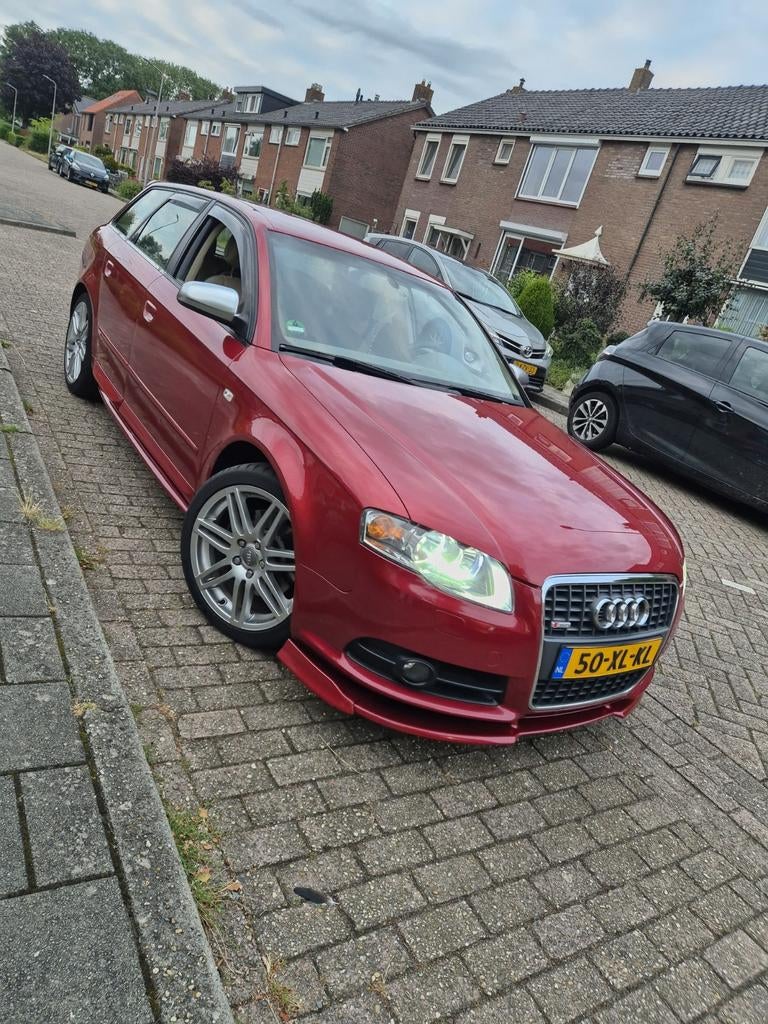 Audi A4 1.8 T 120KW Avant AUT 2007 Rood, Beige, 4 cilinders, 163 pk, Stationwagon