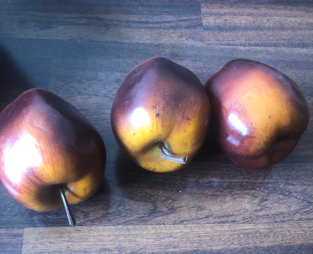 Decoratieve appels set van 3, Ophalen of Verzenden, Gebruikt
