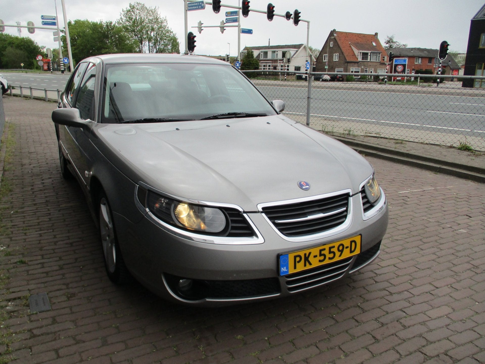 Saab 9-5 2.0t Linear Business, Auto's, Saab, 4 cilinders, 150 pk, 1505 kg, Automatische klimaatregeling