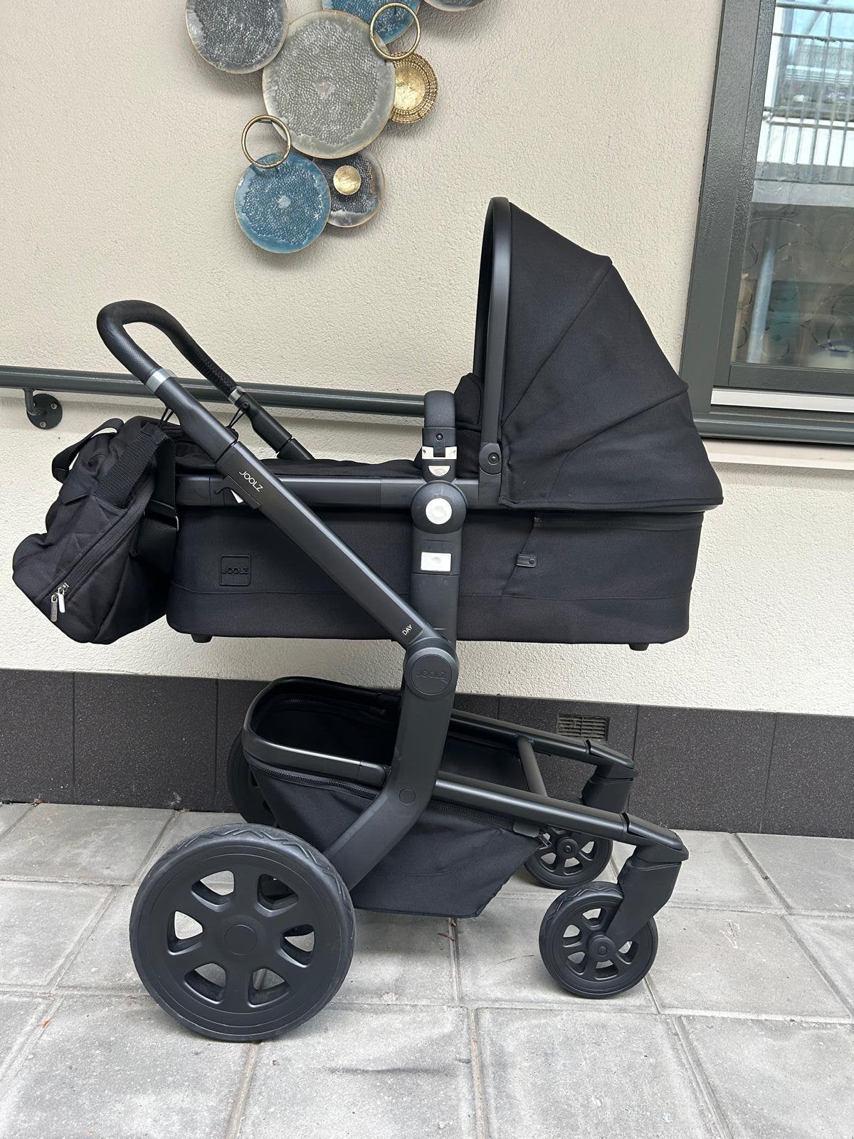 Joolz day zwart 5 in 1 compleet met 360 autostoel en base, Kinderen en Baby's, Zo goed als nieuw, Combiwagen, Met autostoeltje