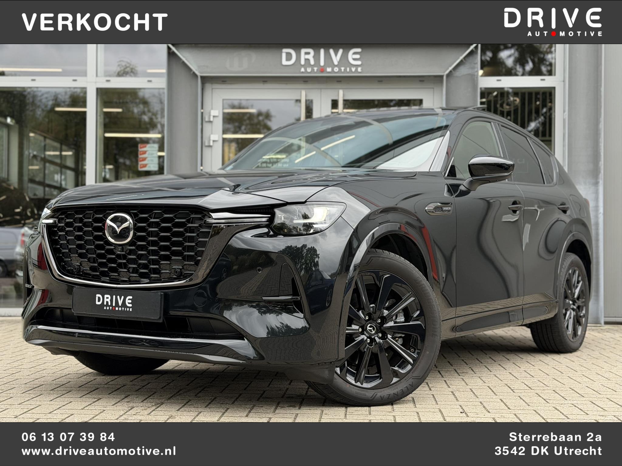 Mazda CX-60 2.5 e-SkyActiv PHEV Homura Plus Black |Pano|Leer, Auto's, Automaat, Gebruikt, Euro 6, 4 cilinders