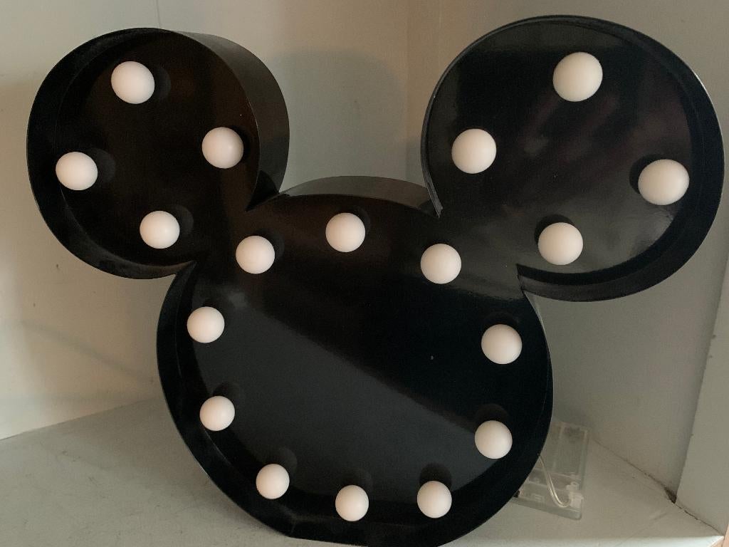 Disney Vintage Mickey Mouse Lichtbak - Sfeervolle Decoratie, Huis en Inrichting, Lampen | Overige, Zo goed als nieuw, Ophalen of Verzenden