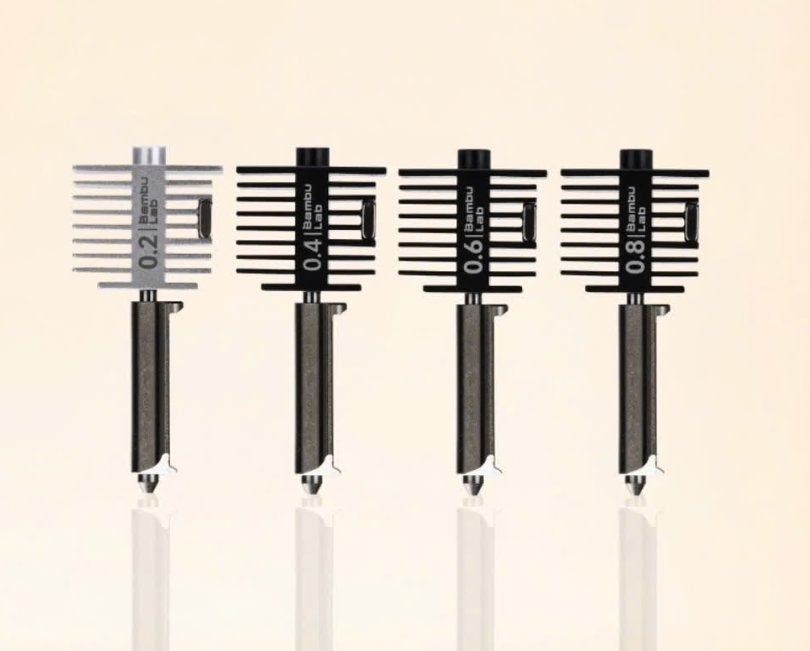 Bambu Lab A2L, A1/A1 Mini Hotends - Diverse Nozzle Diameters, Ophalen of Verzenden, Nieuw, Printeraccessoires