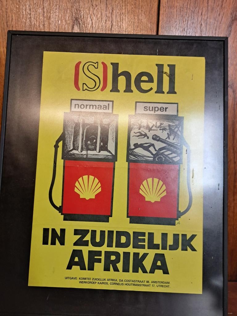 Shell Affiche poster Zuid Afrika 1980's, Ophalen of Verzenden, Zo goed als nieuw, A1 t/m A3