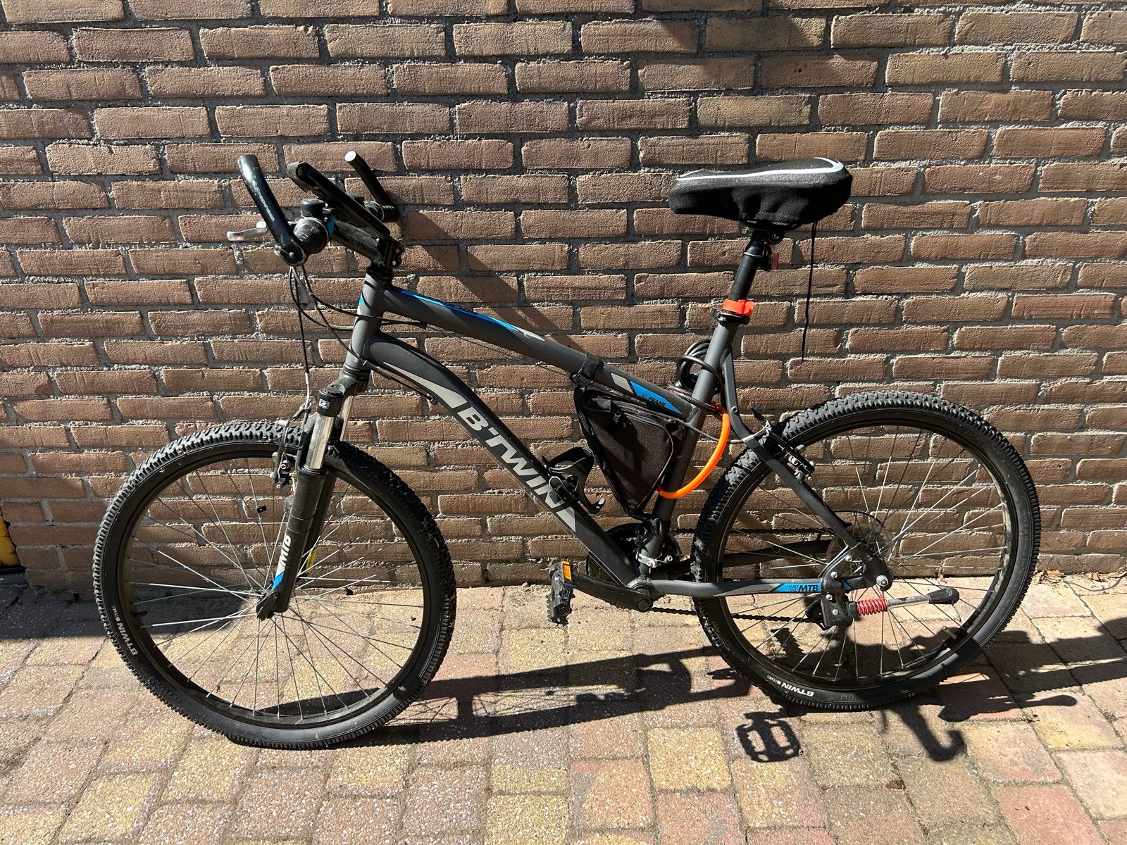 B'Twin Rockrider mountainbike, Gebruikt, Hardtail, 53 tot 57 cm, Ophalen