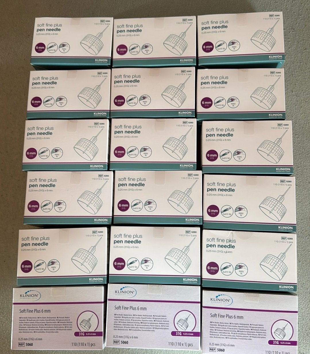 18 x Klinion Soft Fine Plus 6 mm naalden, Diversen, Verpleegmiddelen, Ophalen of Verzenden, Nieuw