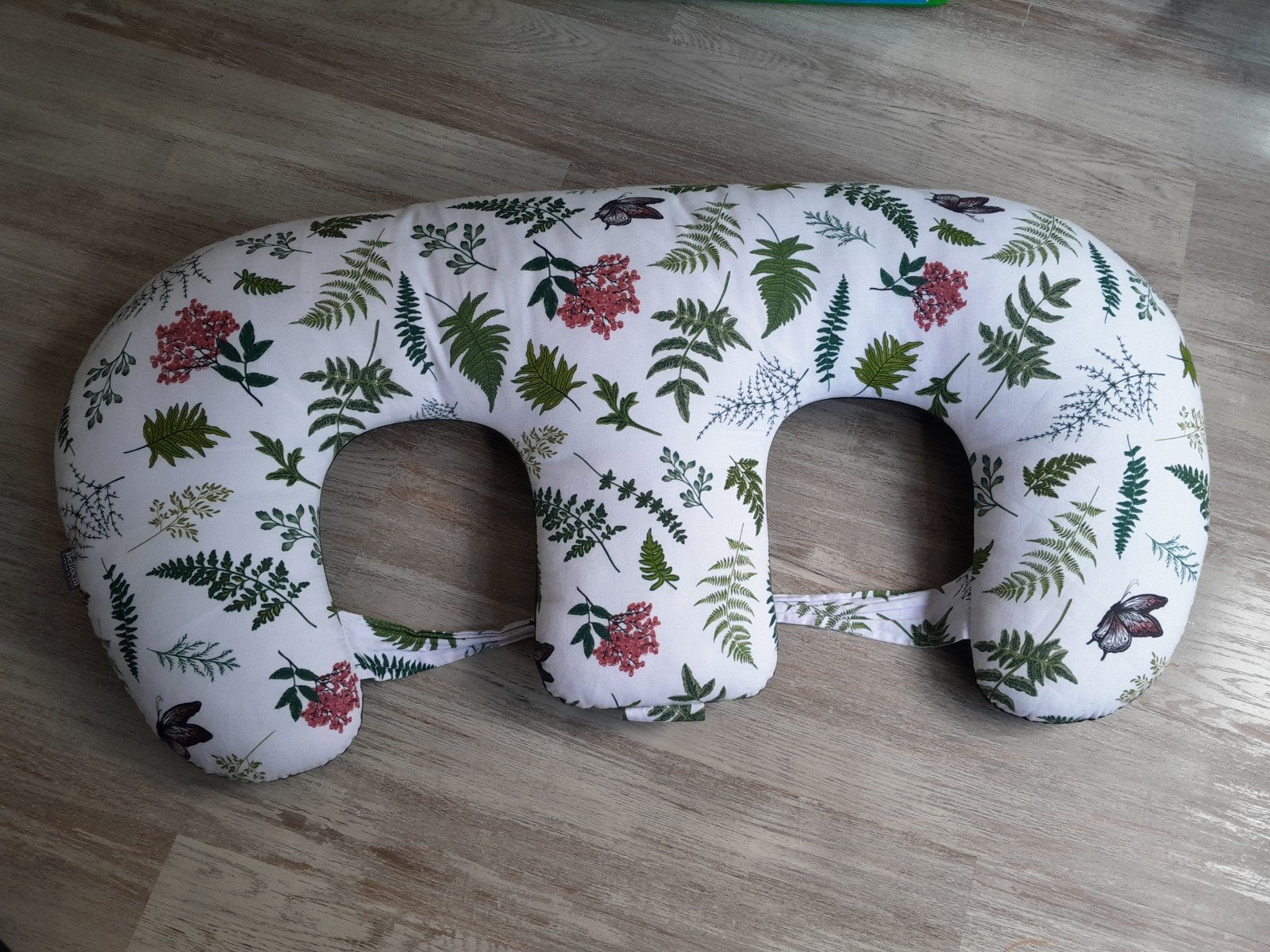 Bellcohi Tweeling Voedingskussen - Bladprint, Kinderen en Baby's, Ophalen of Verzenden, Zo goed als nieuw