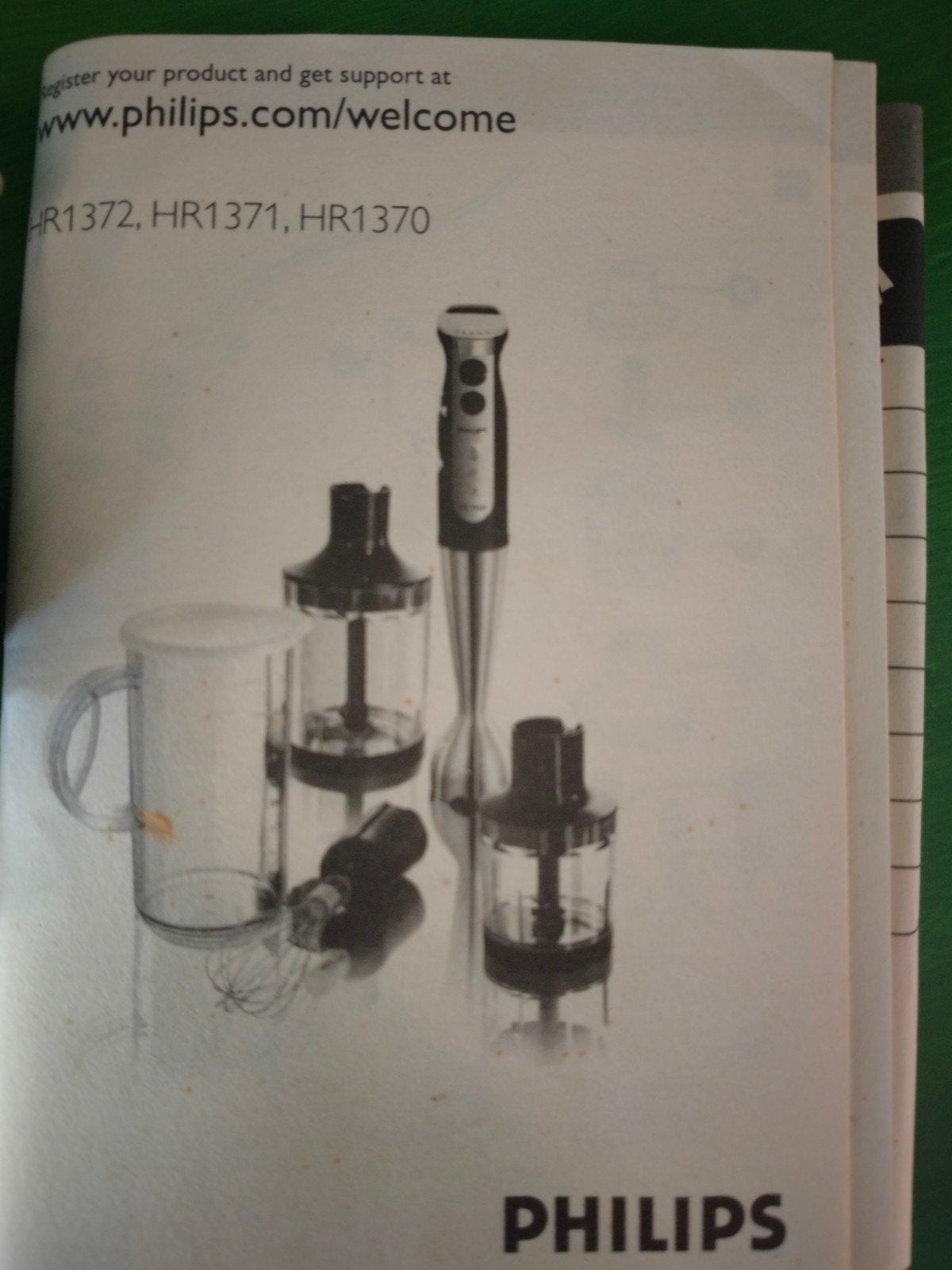 Staafmixer Philips onderdelen HR1370 1371 1372, Minder dan 1 liter, Ophalen of Verzenden, Zo goed als nieuw