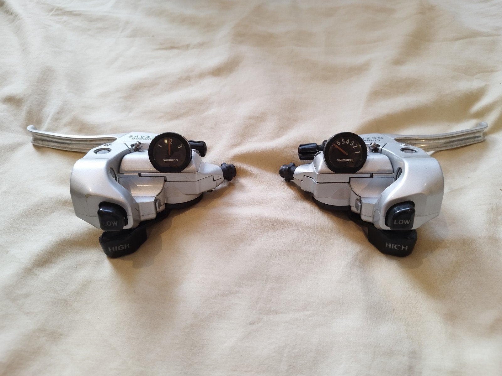 Shimano Nexave ST-T300 3x7 Shifters - nette staat, Gebruikt, Toerfiets, Ophalen of Verzenden, Derailleur of Ketting